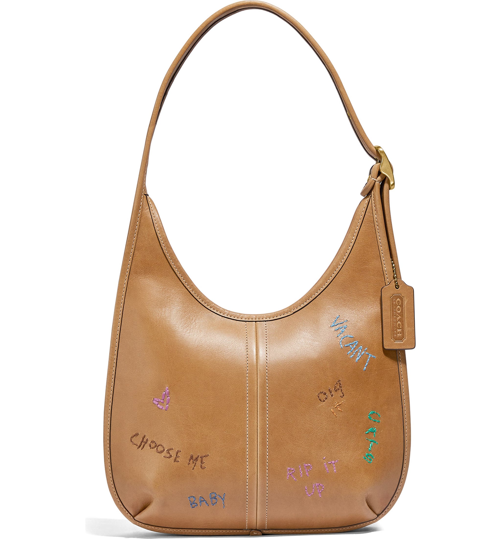 Coach embroidered cheap bag