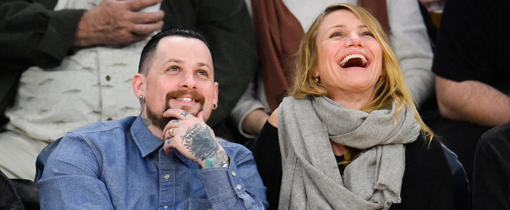 Cameron Diaz and Benji Madden on Kiss Cam | January 2015