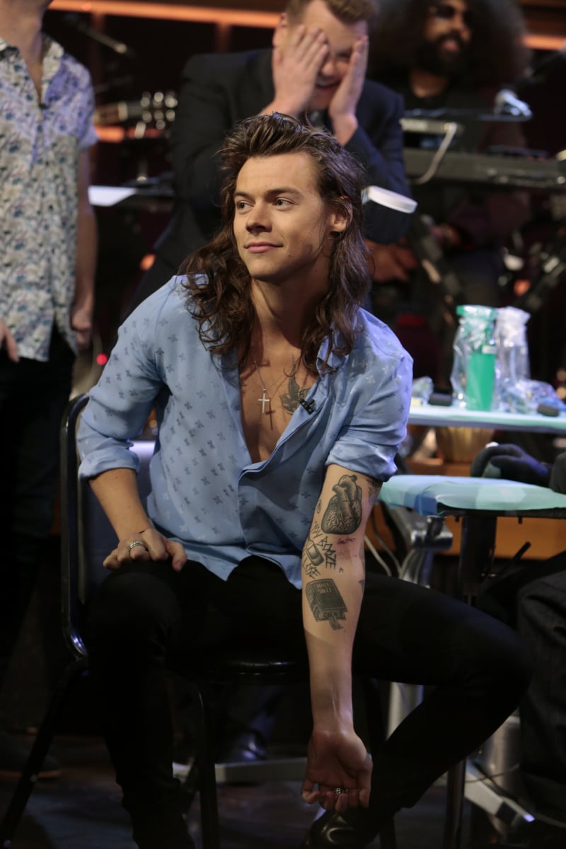 Harry Styles Shows Off New Arm Tattoos  E Online