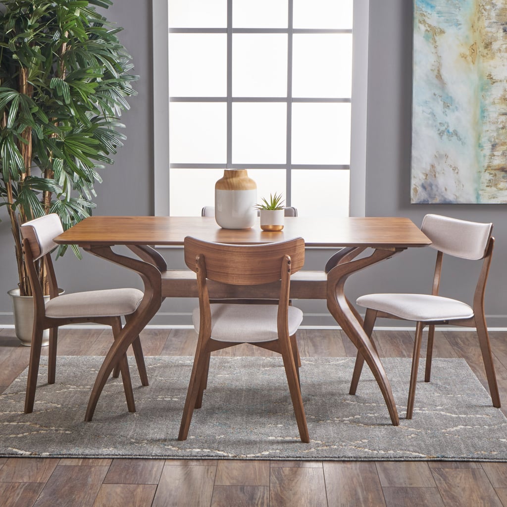 Taurean 5 Piece Solid Wood Dining Set