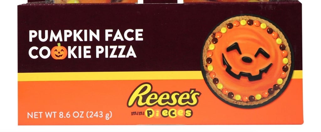 Reese's Pieces Pumpkin Face Cookie Pizza