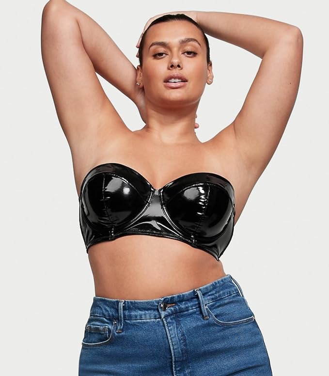 Victorias Secret Very Sexy Unlined Longline Strapless Boning Bra