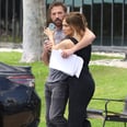 Jennifer Lopez Visits Ben Affleck on Set in a Pair of Towering Espadrilles