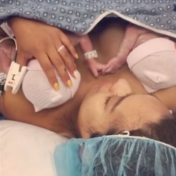 Video of Newborn Twins Reaching For Each Other to Hold Hands
