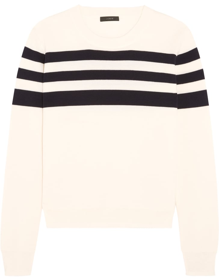 Liv Striped Merino Wool Sweater ($100) | J.Crew Collection For Net-a ...