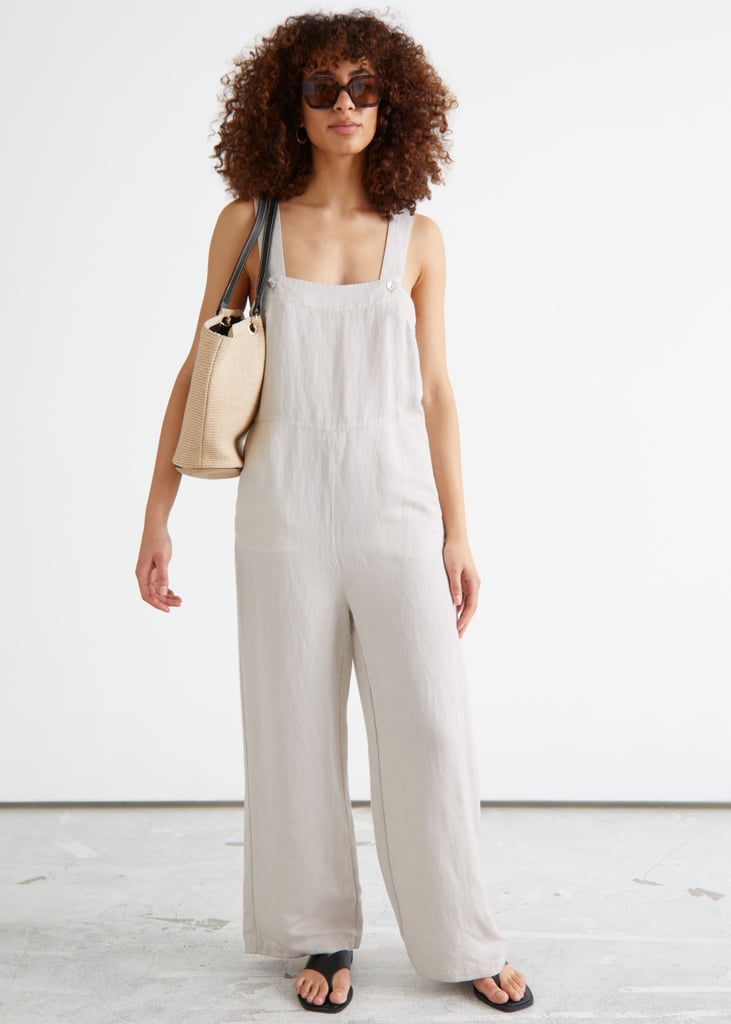 & Other Stories Relaxed Square Neck Jumpsuit