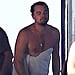 Leonardo DiCaprio Wearing Beach Towel St.-Tropez July 2017