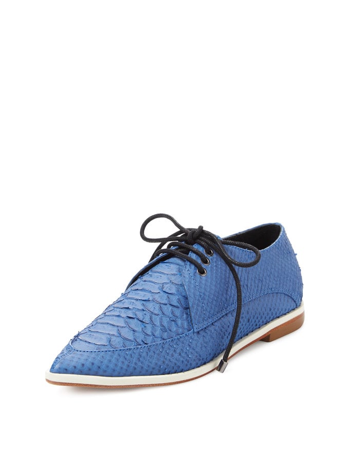 Tibi Kern Snake Embossed Leather Oxford ($485)