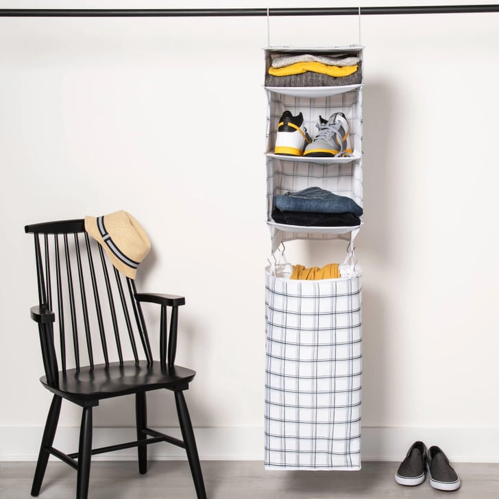 For Closets Room Essentials Hanging Closet Set Gray Dorm Storage and