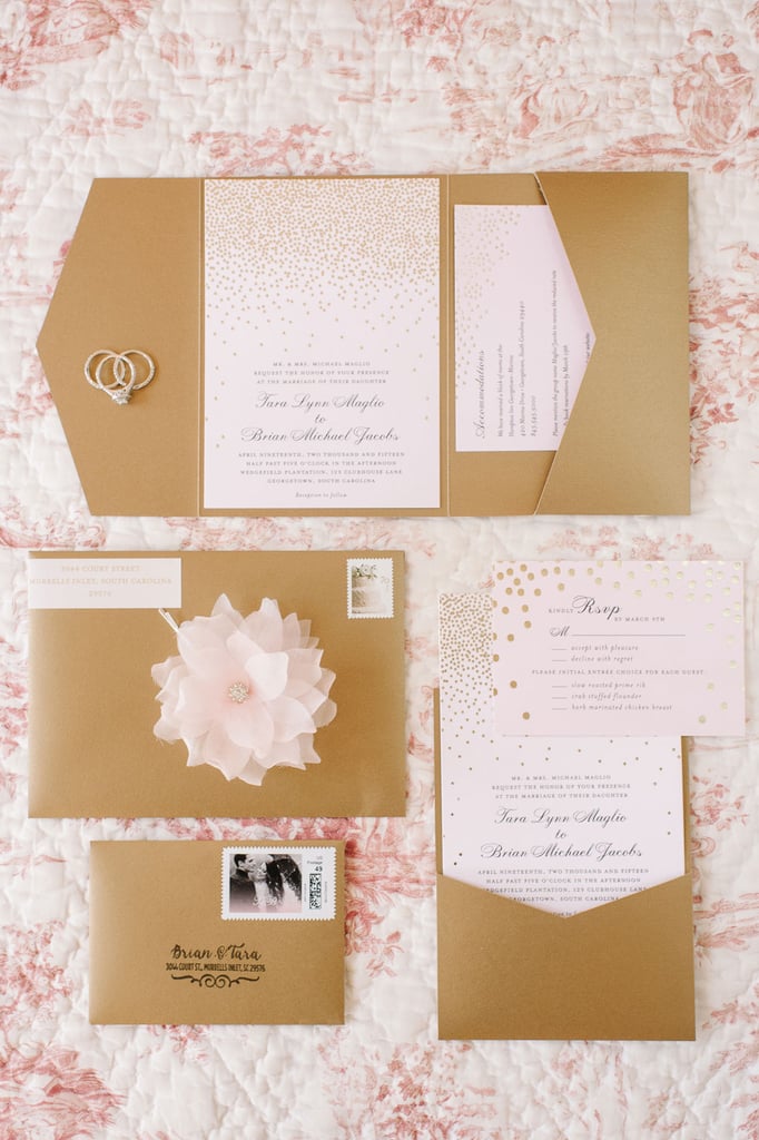 I purchased a lot of things myself from marketplaces like Etsy. I chose sites where designers and artists sell their personal, one-of-a-kind work. A lot of times, it was cheaper to purchase things myself as opposed to renting it out from a rental company. I got absolutely everything I wanted for the venue, from the centerpieces to our personalized favors. It was ours without spending a small fortune.