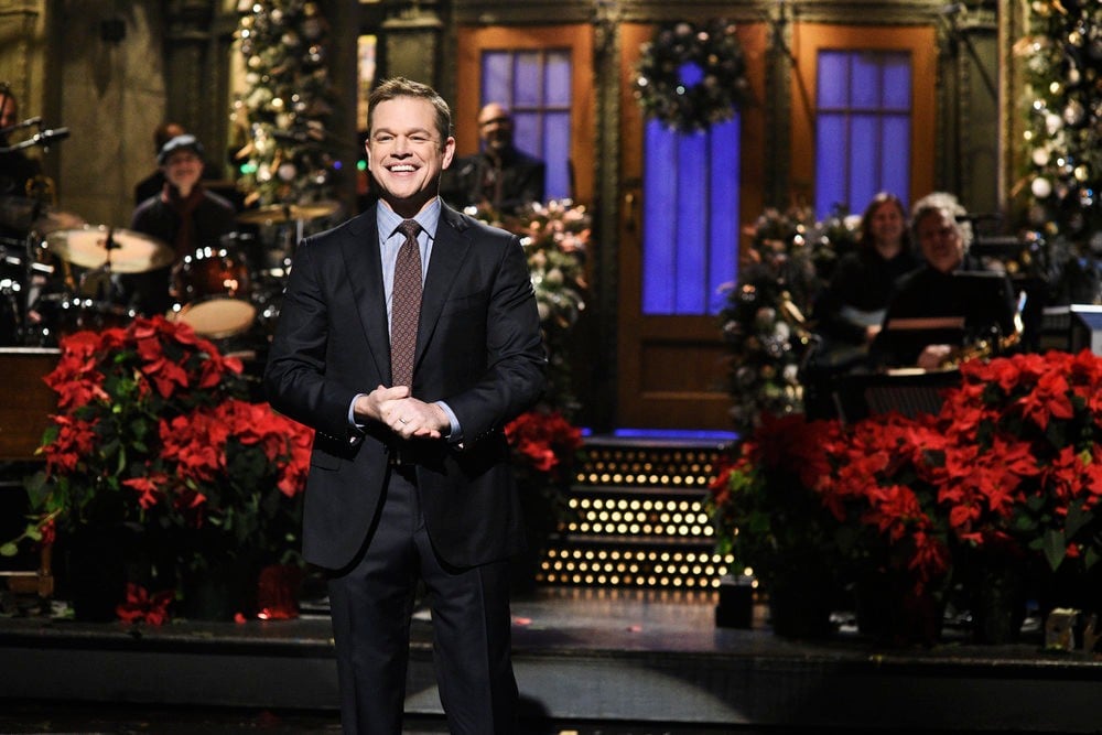 Matt Damon Saturday Night Live Skits December 2018 POPSUGAR Entertainment