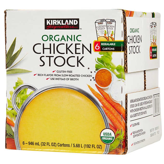 Kirkland Signature Organic Chicken Stock Christmas Dinner Foods at