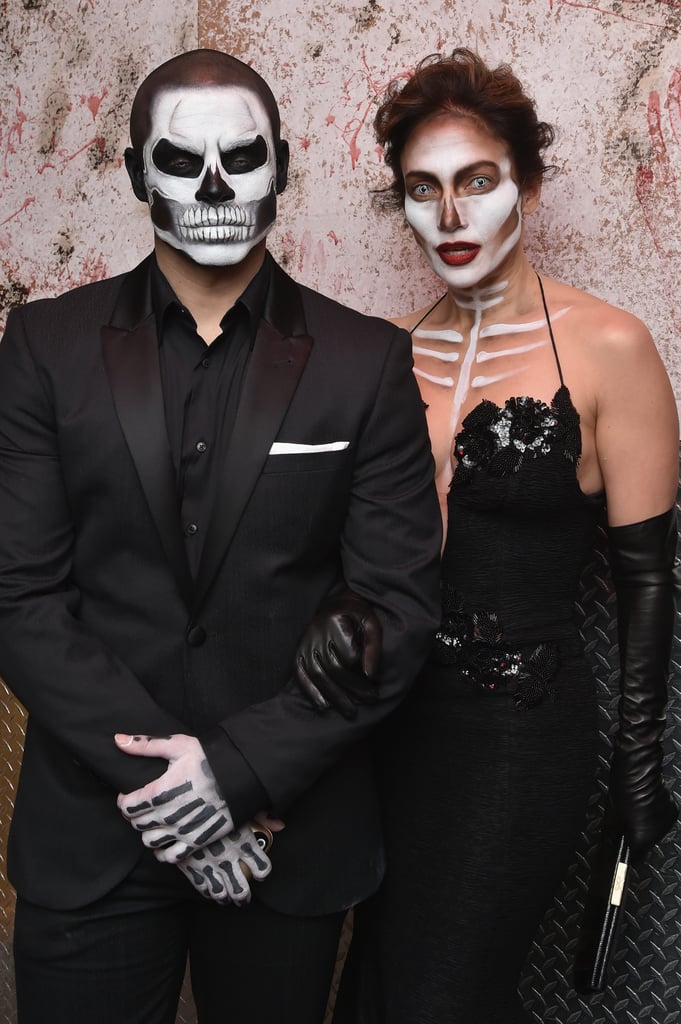 Casper Smart and Jennifer Lopez as Skeletons