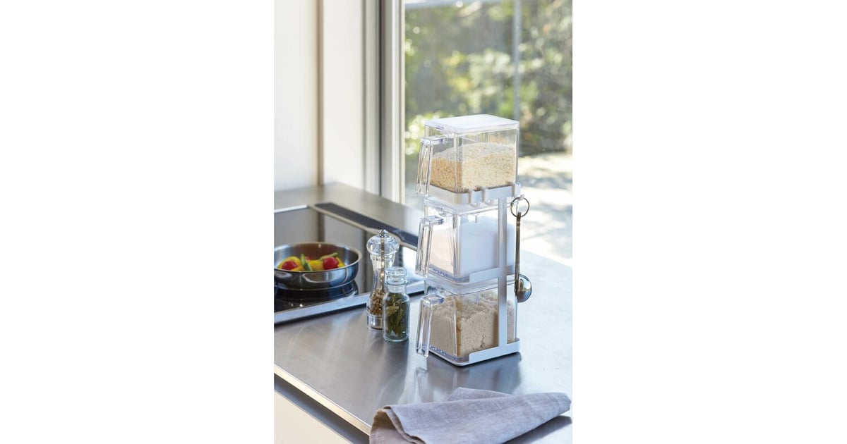 Tower Salt and Sugar Container Two Jar Spice Rack Best Home