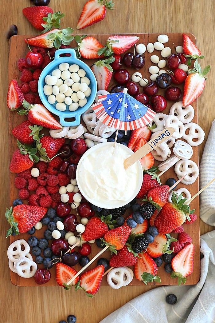 Red, White, and Blue Fruit Platter