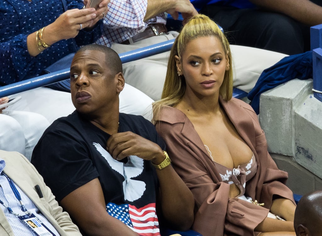 Beyonce and Jay Z Watching Serena Williams at the US Open