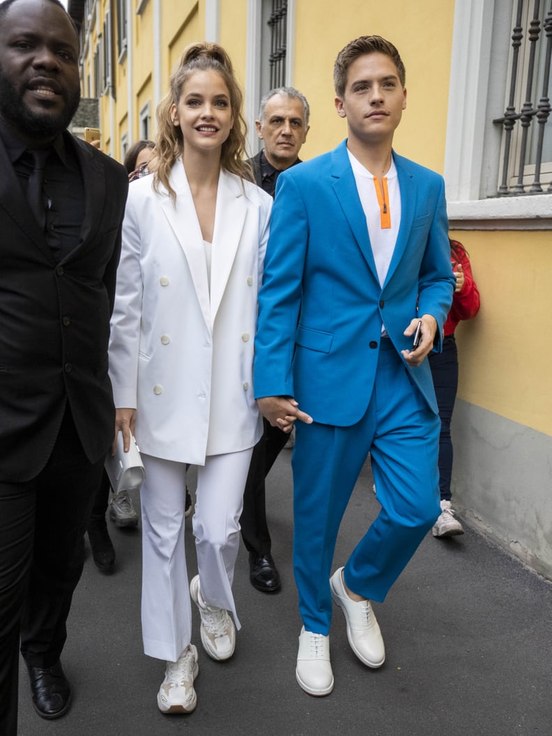 Barbara Palvin and Dylan Sprouse at Milan Fashion Week