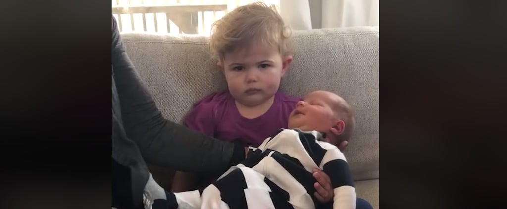 Toddler Unimpressed With New Baby Brother Video