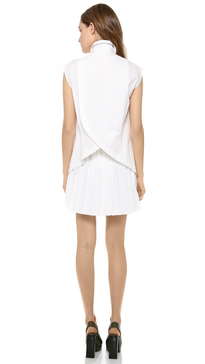 10 Crosby Derek Lam Shirt Dress With Pleated Skirt