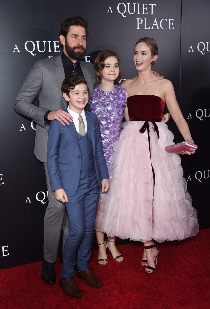 Emily Blunt and John Krasinski at A Quiet Place NYC Premiere