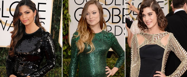 Long-Sleeved Dresses at 2014 Golden Globes