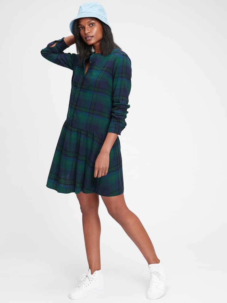 Gap Plaid Shirtdress