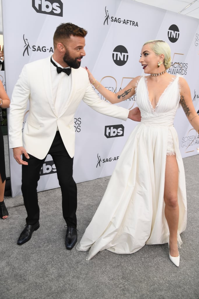 Lady Gaga and Ricky Martin at the 2019 SAG Awards