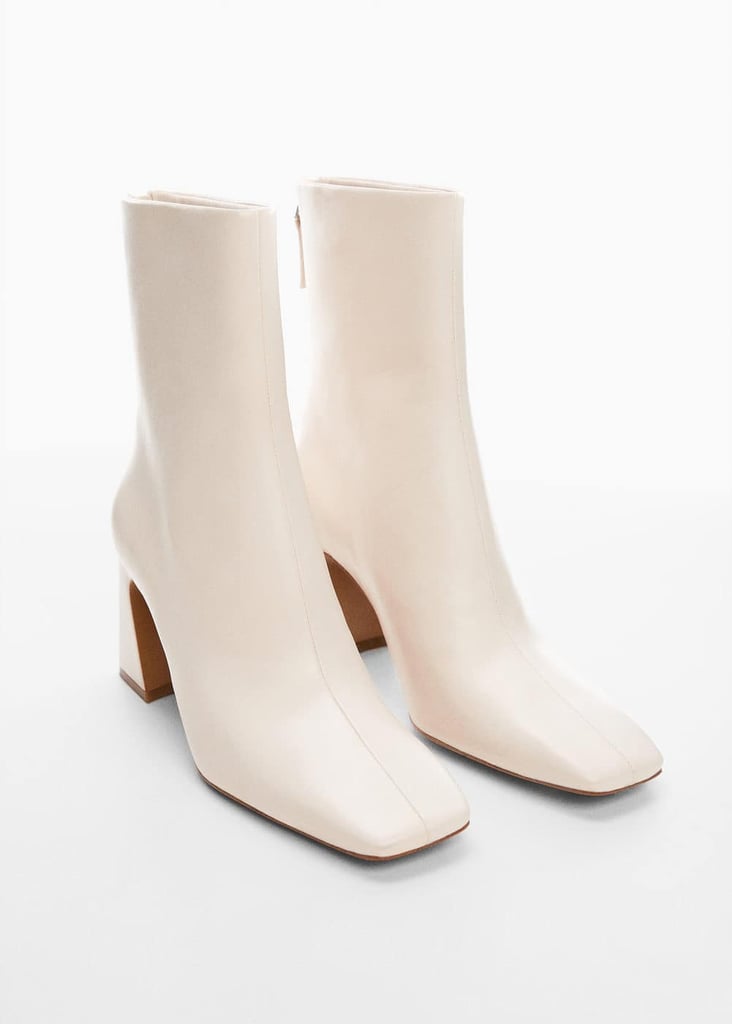 Mango Heel Zip Boots