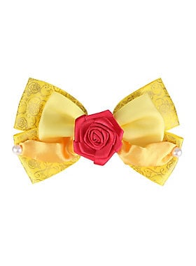 Disney Beauty and the Beast Belle Dress Cosplay Hair Bow