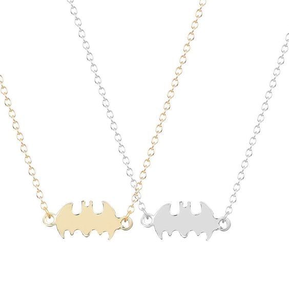 Chengxun Fashion Gold /Silver Tiny Batman Pendant Collar Charm Chocker Bib Necklace Women Jewelry ($10, originally $16)