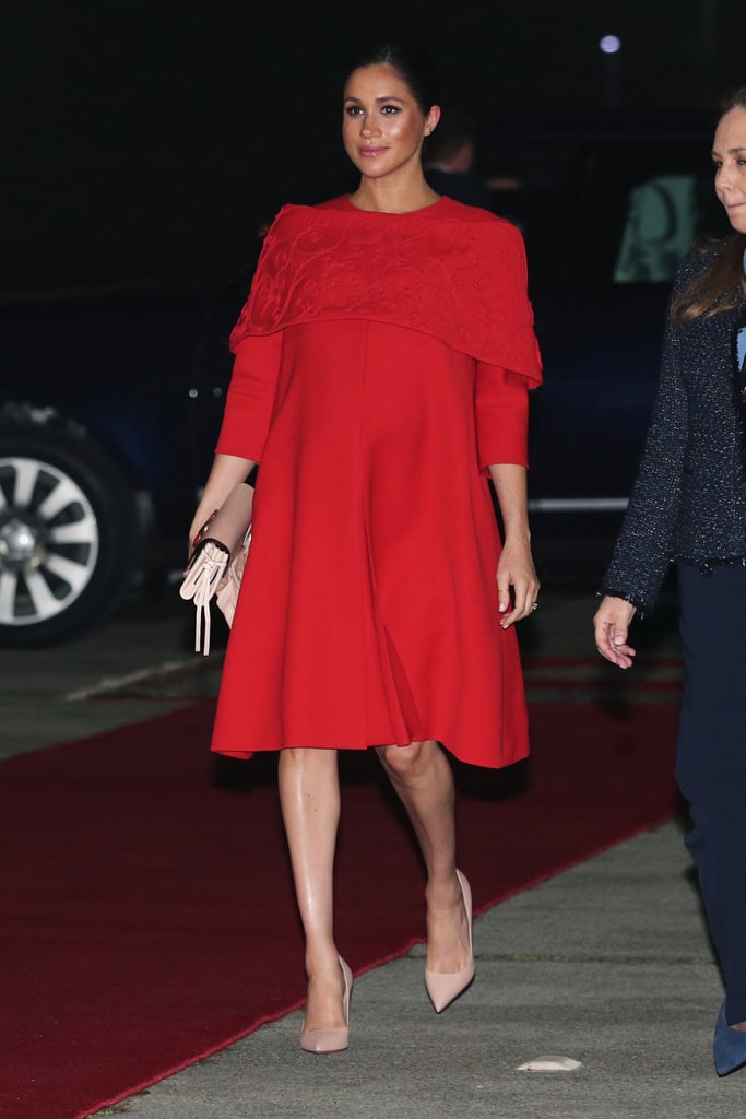 Meghan Markle Wearing a Valentino Dress in Morocco