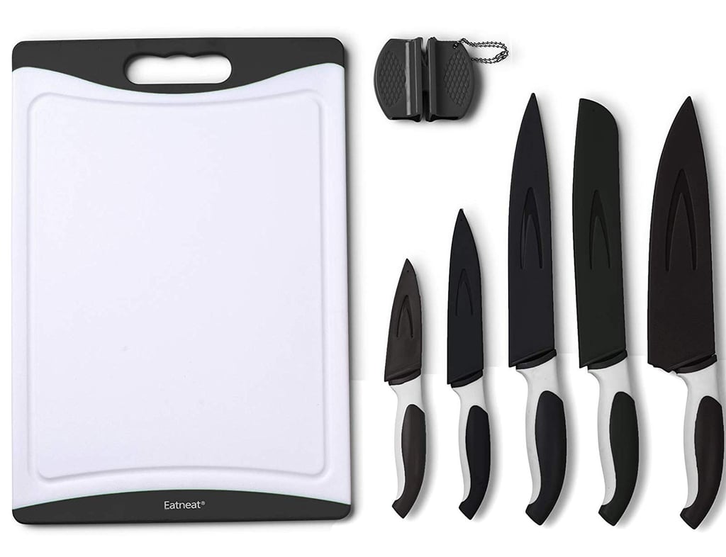 EatNeat 12-Piece Black Sharp Knife Set