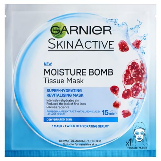 Garnier Moisture Bomb Pomegranate Hydrating Face Sheet Mask