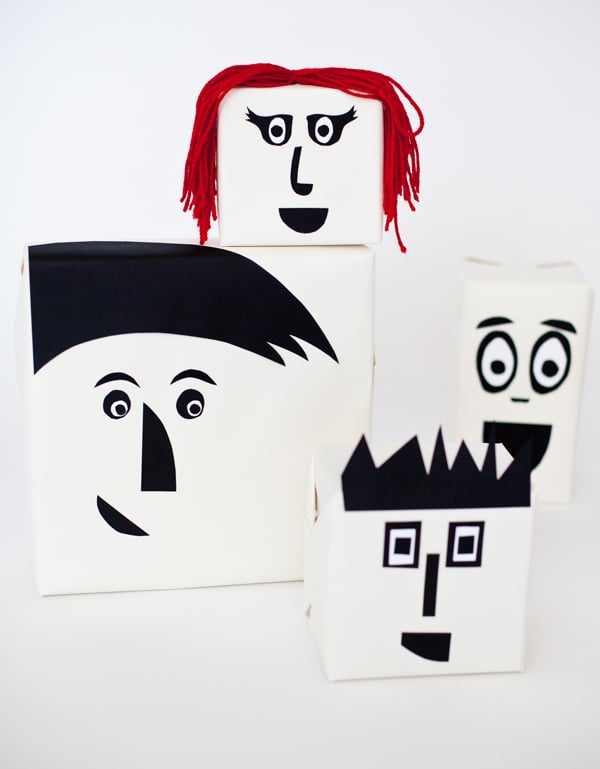 Faces Gift Wrap DIY Gift Wrap POPSUGAR Smart Living Photo 42
