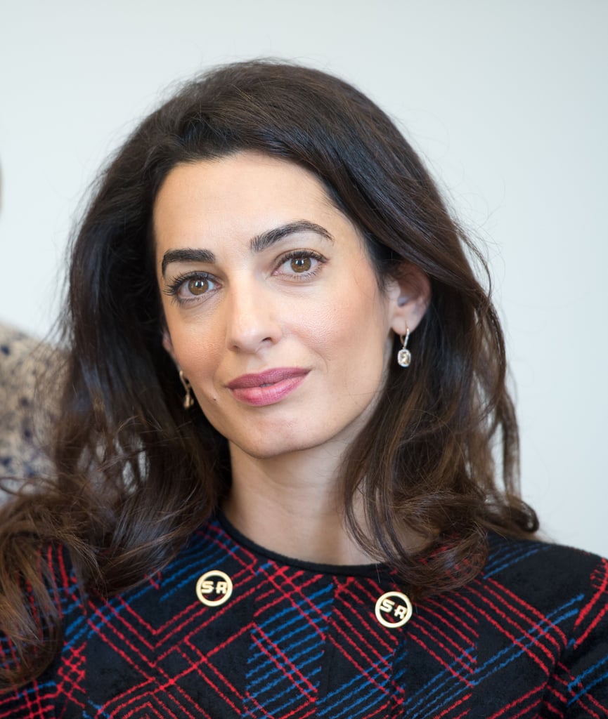 Amal Clooney Sonia Rykiel Plaid Suit September 2016