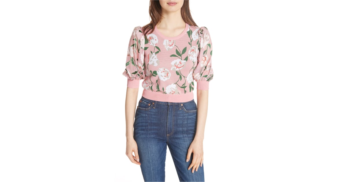 alice and olivia floral sweater