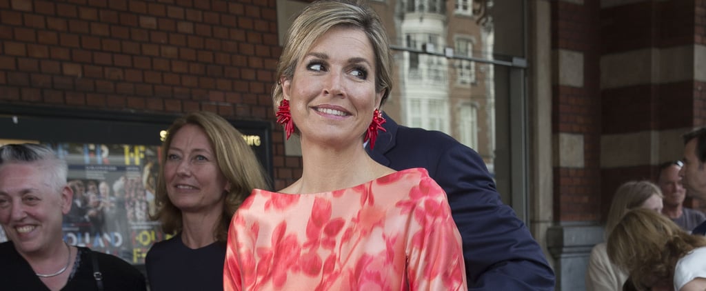 Queen Maxima's Red Natan Dress at Holland Festival 2016