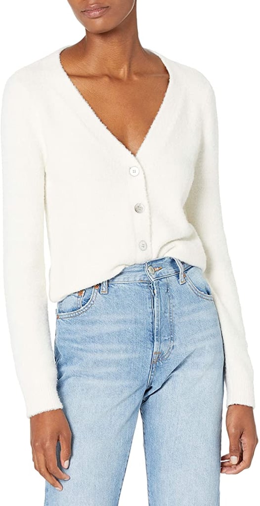 The Drop Francine V-Neck Button Front Cozy Cardigan