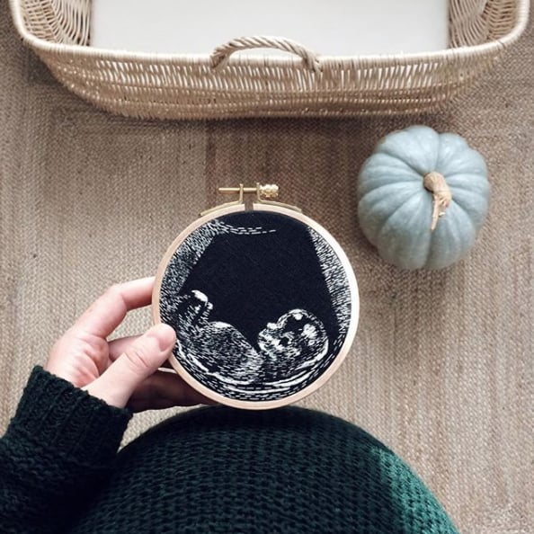 Embroidered Ultrasound Photo