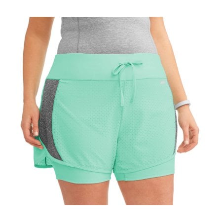 Avia Active Perforated Running Short With Built-In Compression
