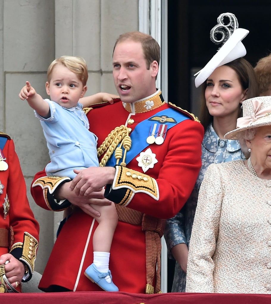 Prince George and Kate Middleton at Trooping the Colour 2015