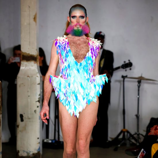 Jack Irving Glitter Unicorn Beards at London Fashion Week
