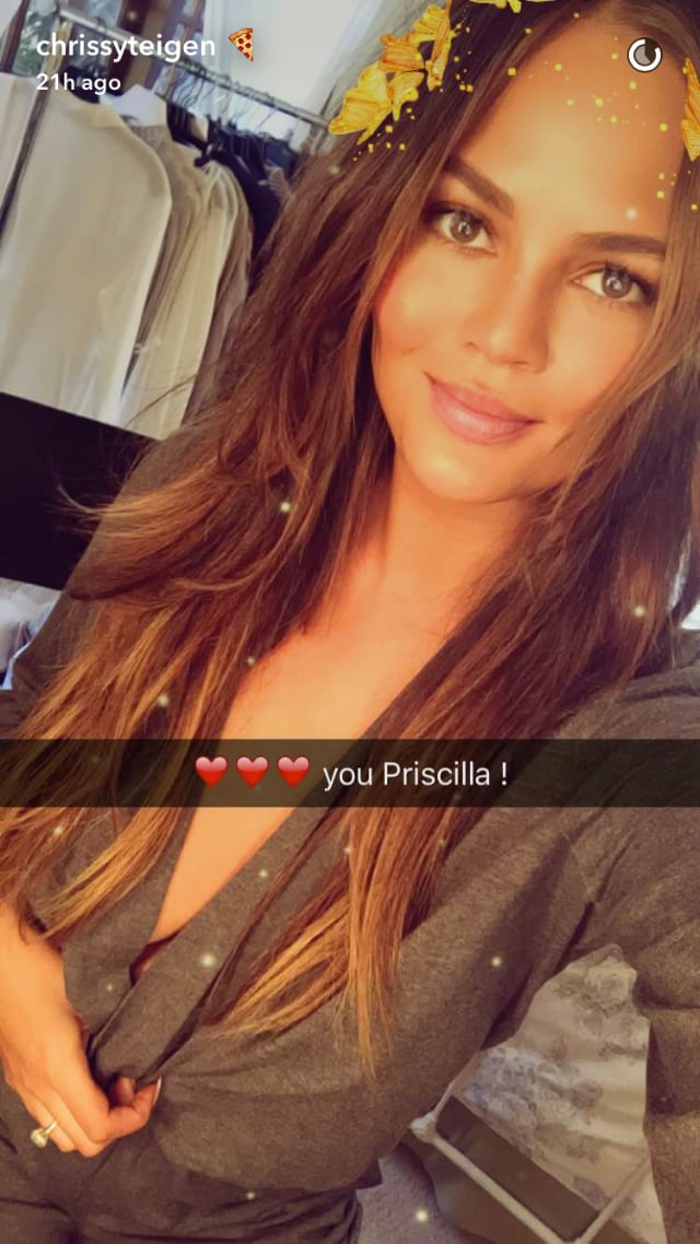 Chrissy Teigen Chrissyteigen Hottest Celebrities On Snapchat Popsugar Celebrity Photo 7