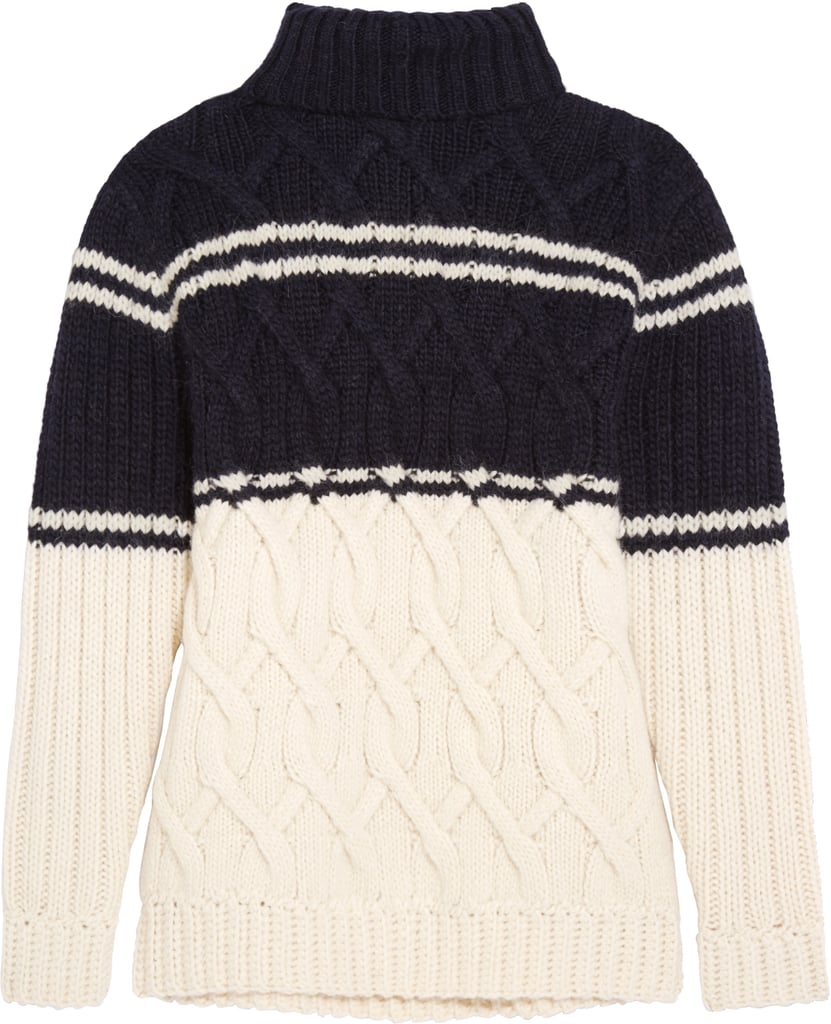 Edna Cable-Knit Turtleneck Sweater ($200)