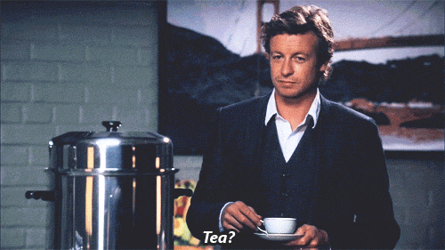 Image result for sipping tea gif