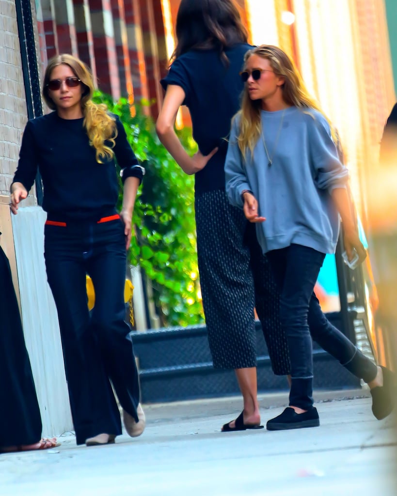 Ashley And Mary Kate Olsen Mary Kate And Ashley Olsen Wearing Jeans Popsugar Fashion Photo 2 
