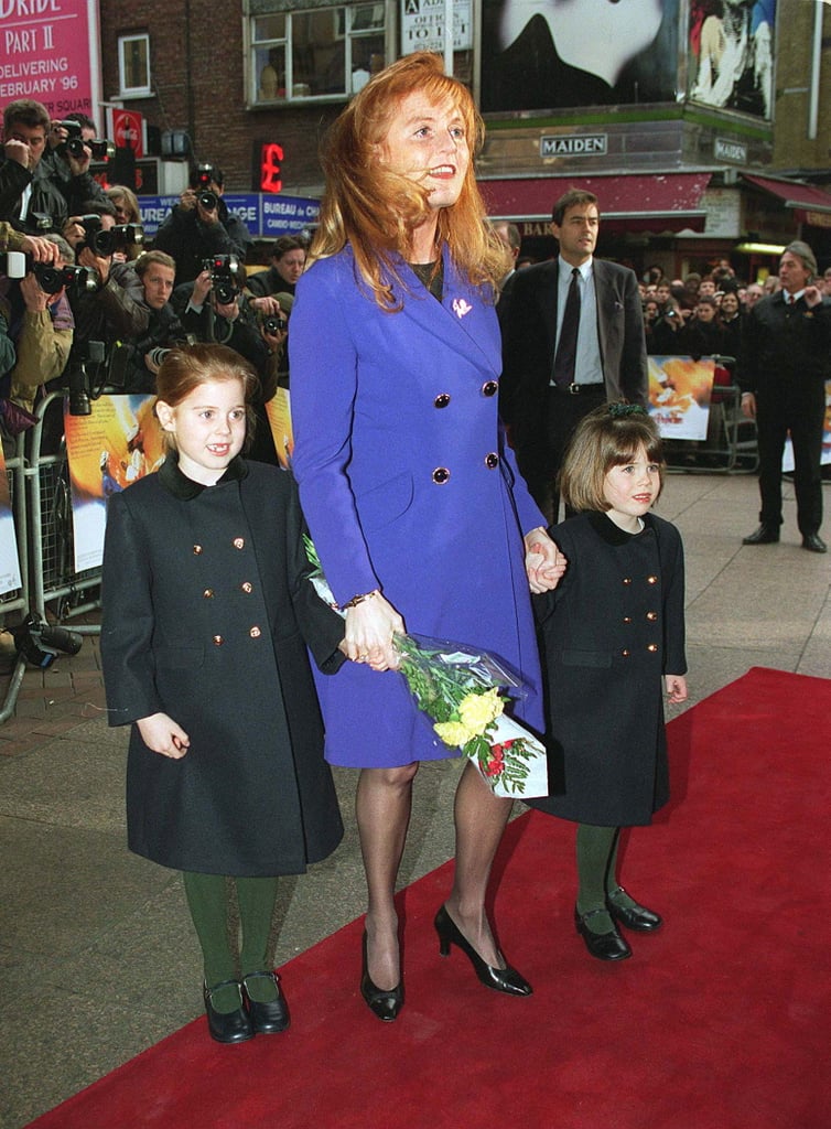 Fittingly, Sarah, Duchess of York, brought her daughters Beatrice and Eugenie to the premiere of A Little Princess in 1996.