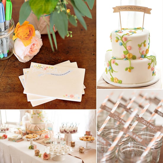 A Vintage Garden-Themed Baby Shower