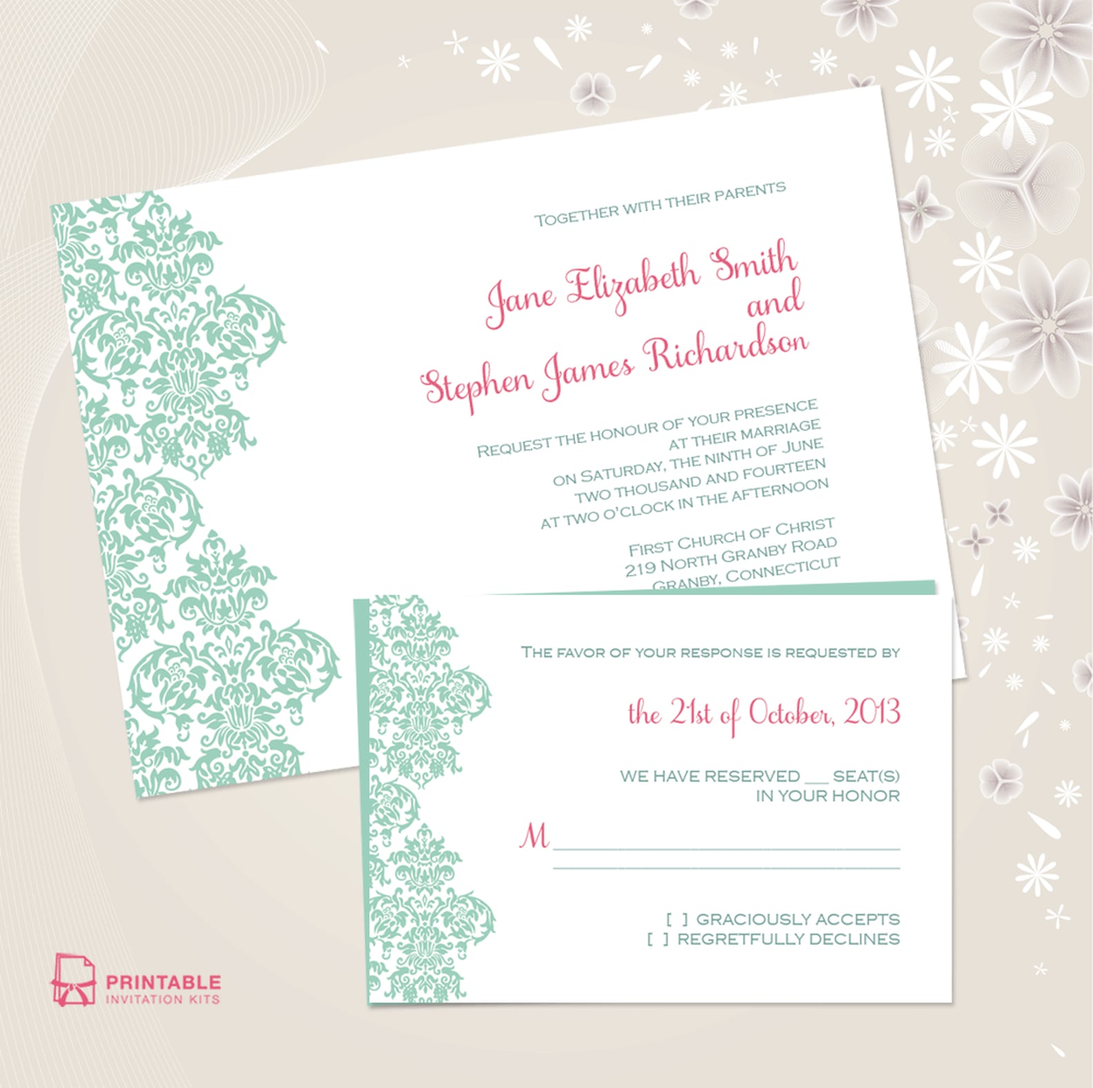 Free Printable Wedding Invitations | POPSUGAR Smart Living