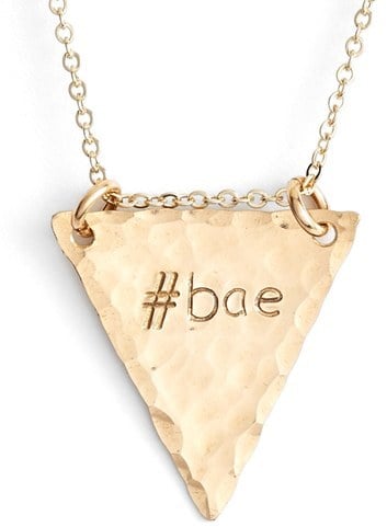 Nashelle 14k-Gold Fill Stamped Triangle Necklace ($63)